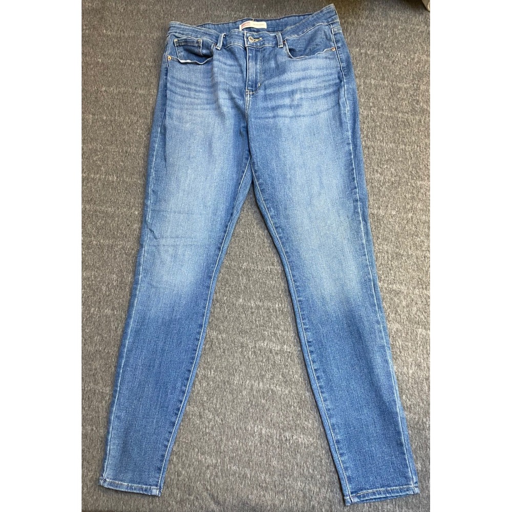 Signature by Levi Strauss Womens Mid-Rise Skinny Jeans Medium Wash 14L W32 L32